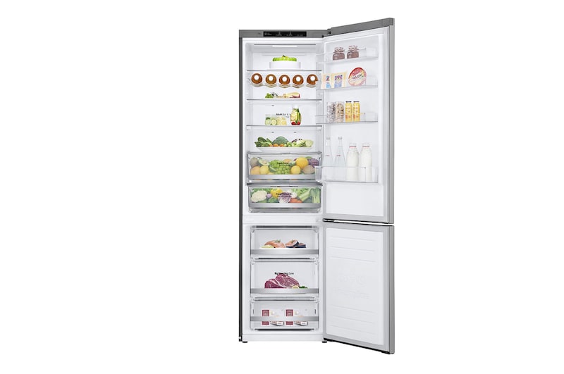 LG Kühl-Gefrierkombination | 384 Liter Nutzinhalt | LINEARCooling™ | Total No Frost | Energieeffizienzklasse* D, GBB72SAEXN