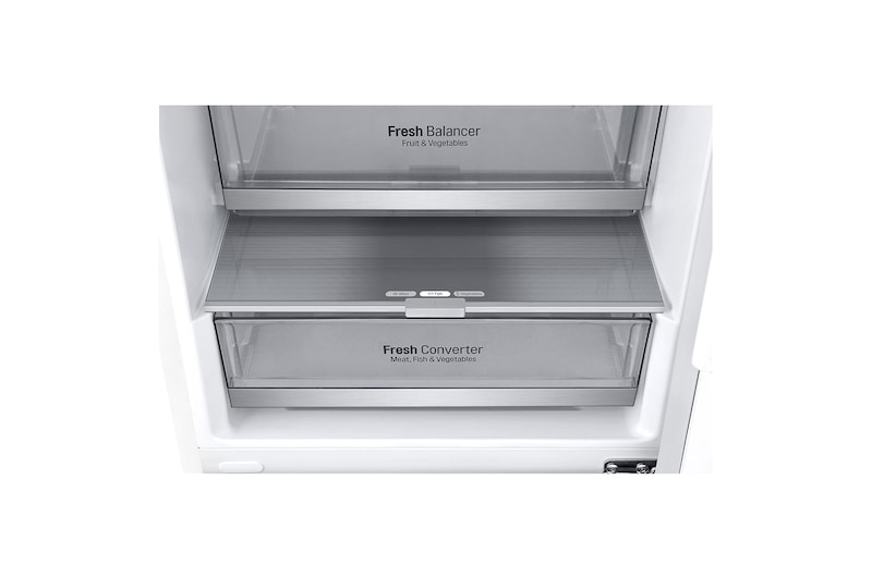 LG Kühl-Gefrierkombination | 384 Liter Nutzinhalt | Energieeffizienzklasse D | Premium Weiß |203 cm | GBB72SWEFN, GBB72SWEFN