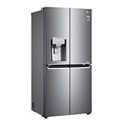 LG Multi-Door mit Eis-, Crushed Ice- und Wasserspender | 506 Liter Kapazität | Energieeffizienzklasse E | Festwasseranschluss | Steel | GML844PZKZ, GML844PZKZ