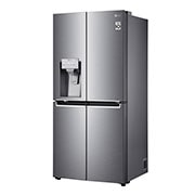 LG Multi-Door mit Eis-, Crushed Ice- und Wasserspender | 506 Liter Kapazität | Energieeffizienzklasse E | Festwasseranschluss | Steel | GML844PZKZ, GML844PZKZ