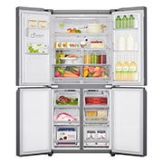 LG Multi-Door mit Eis-, Crushed Ice- und Wasserspender | 506 Liter Kapazität | Energieeffizienzklasse E | Festwasseranschluss | Steel | GML844PZKZ, GML844PZKZ