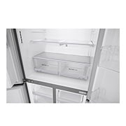 LG Multi-Door mit Eis-, Crushed Ice- und Wasserspender | 506 Liter Kapazität | Energieeffizienzklasse E | Festwasseranschluss | Steel | GML844PZKZ, GML844PZKZ