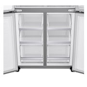 LG Multi-Door mit Eis-, Crushed Ice- und Wasserspender | 506 Liter Kapazität | Energieeffizienzklasse E | Festwasseranschluss | Steel | GML844PZKZ, GML844PZKZ