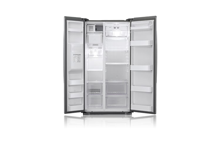 LG Side-by-Side mit Energieeffizienzklasse A+ , edler Premium Platinum-Front sowie Eis- und Wasserspender – ideal auch für Crushed Ice., GS3159PVEV
