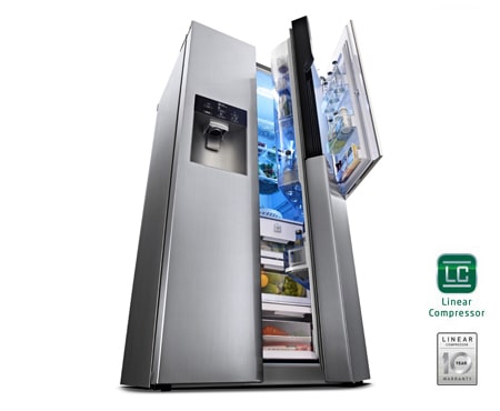 LG Side-by-Side mit modernem Design trifft Effizienz und Komfort | Energieeffizienzklasse* A++, GS9366NECZ