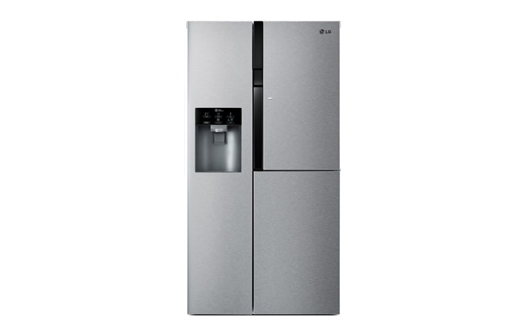 Vorderseite von LG Side-by-Side mit modernem Design trifft Effizienz und Komfort | Energieeffizienzklasse* A&#43;&#43; GS9366NECZ