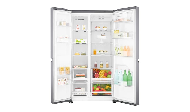 LG Side-by-Side mit 626 Litern Kapazität | Energieeffizienzklasse* F, GSB760PZXZ