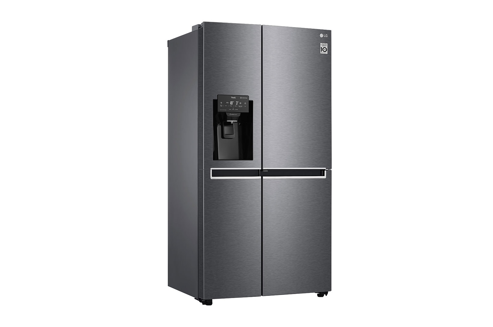 LG Side-by-Side mit Door-in-Door® |  Eis-, Crushed Ice- und Wasserspender  | 625 Liter Kapazität | Energieeffizienzklasse F | Festwasseranschluss  | Dark Graphite | GSJ470DIDV, GSJ470DIDV