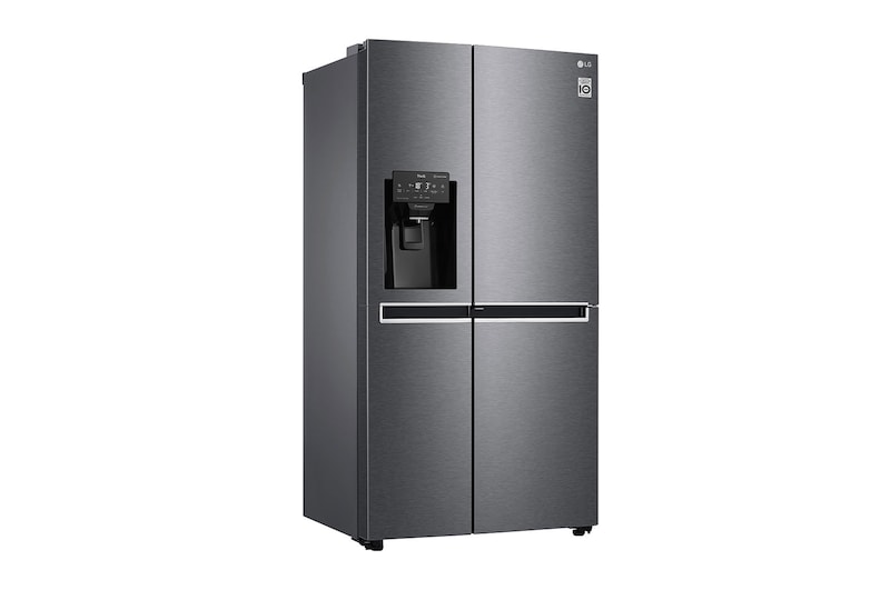 LG Side-by-Side mit Door-in-Door® | Eis-, Crushed Ice- und Wasserspender | 625 Liter Kapazität | Energieeffizienzklasse F | Festwasseranschluss | Dark Graphite | GSJ470DIDV, GSJ470DIDV