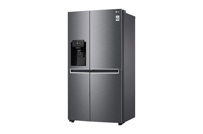 LG Side-by-Side mit Door-in-Door® | Eis-, Crushed Ice- und Wasserspender | 625 Liter Kapazität | Energieeffizienzklasse F | Festwasseranschluss | Dark Graphite | GSJ470DIDV, GSJ470DIDV