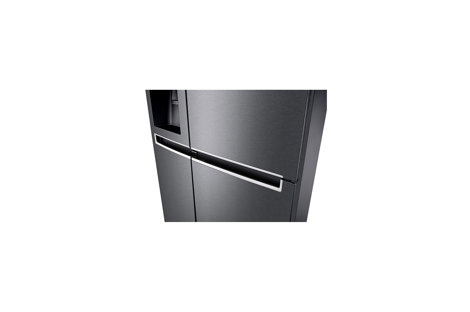 LG Side-by-Side mit Door-in-Door® |  Eis-, Crushed Ice- und Wasserspender  | 625 Liter Kapazität | Energieeffizienzklasse F | Festwasseranschluss  | Dark Graphite | GSJ470DIDV, GSJ470DIDV