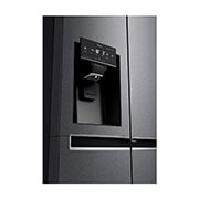 LG Side-by-Side mit Door-in-Door® |  Eis-, Crushed Ice- und Wasserspender  | 625 Liter Kapazität | Energieeffizienzklasse F | Festwasseranschluss  | Dark Graphite | GSJ470DIDV, GSJ470DIDV