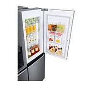 LG Side-by-Side mit Door-in-Door® |  Eis-, Crushed Ice- und Wasserspender  | 625 Liter Kapazität | Energieeffizienzklasse F | Festwasseranschluss  | Dark Graphite | GSJ470DIDV, GSJ470DIDV