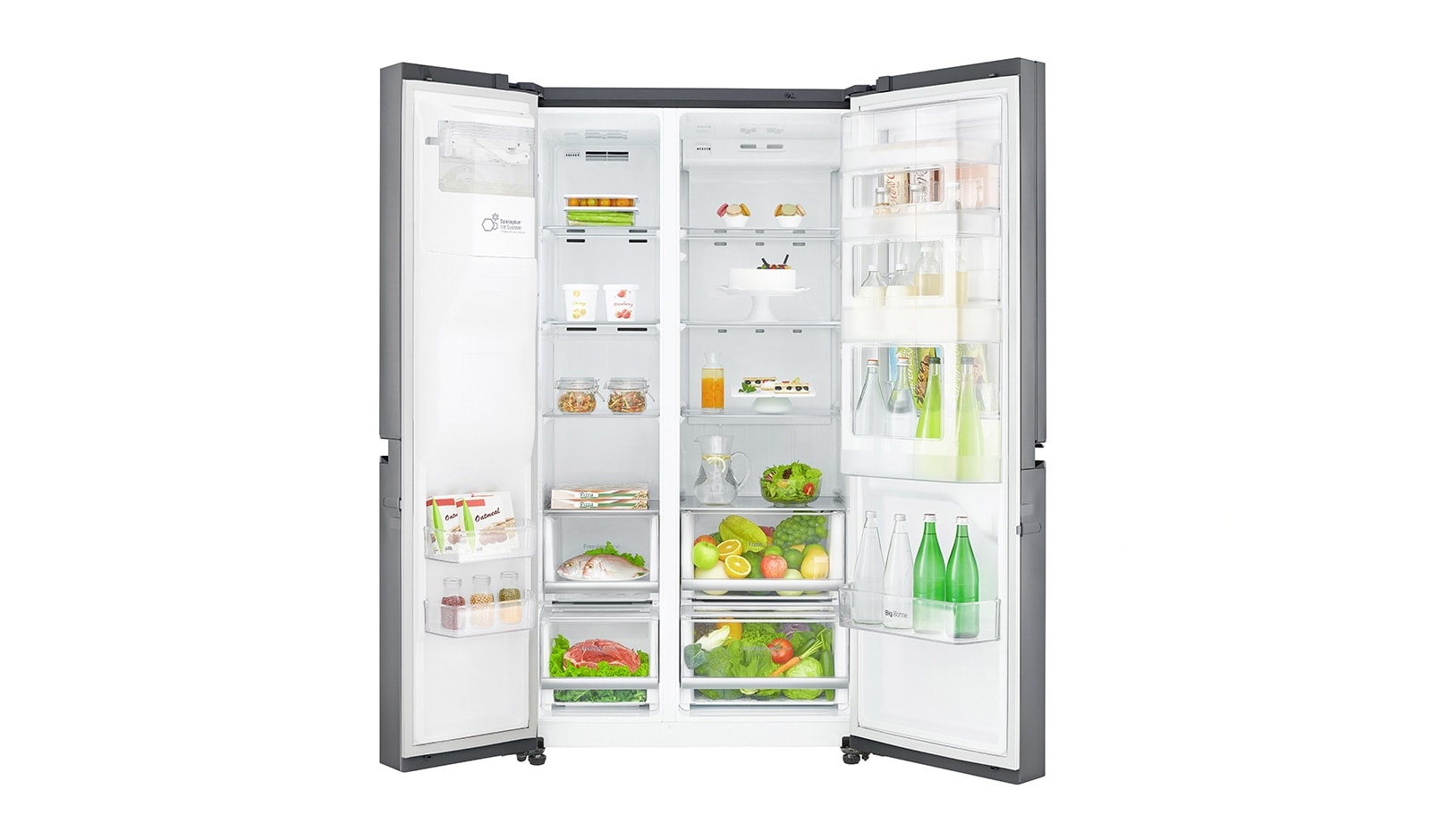 LG Side-by-Side mit Festwasseranschluss und Door-in-Door™, GSJ760PZUZ
