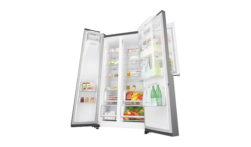 LG Side-by-Side mit Festwasseranschluss und Door-in-Door™, GSJ760PZUZ