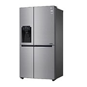 LG Side-by-Side mit Door-in-Door® | Eis-, Crushed Ice- und Wasserspender | 625 Liter Kapazität | Energieeffizienzklasse F | Festwasseranschluss | Steel | GSJ760PZZZ, GSJ760PZZZ