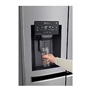 LG Side-by-Side mit Door-in-Door® | Eis-, Crushed Ice- und Wasserspender | 625 Liter Kapazität | Energieeffizienzklasse F | Festwasseranschluss | Steel | GSJ760PZZZ, GSJ760PZZZ