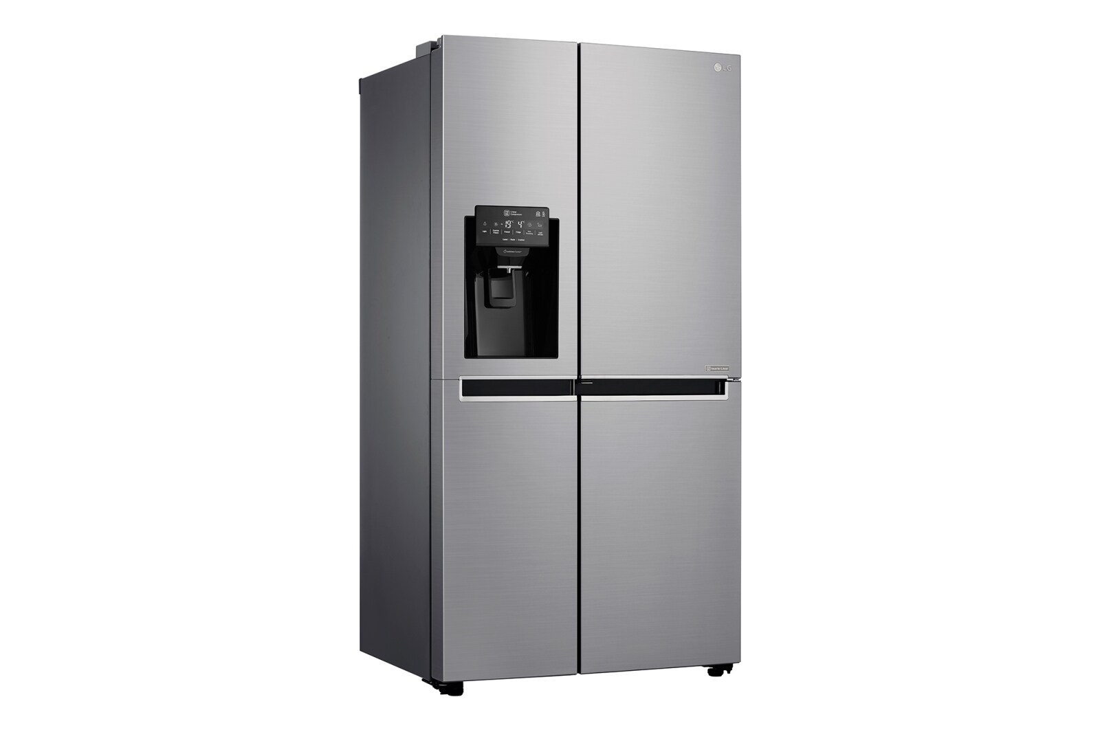 LG Side-by-Side mit Door-in-Door® | Eis-, Crushed Ice- und Wasserspender | 625 Liter Kapazität | Energieeffizienzklasse F | Interner Wassertank 4L | Steel | GSJ761PZZZ, GSJ761PZZZ