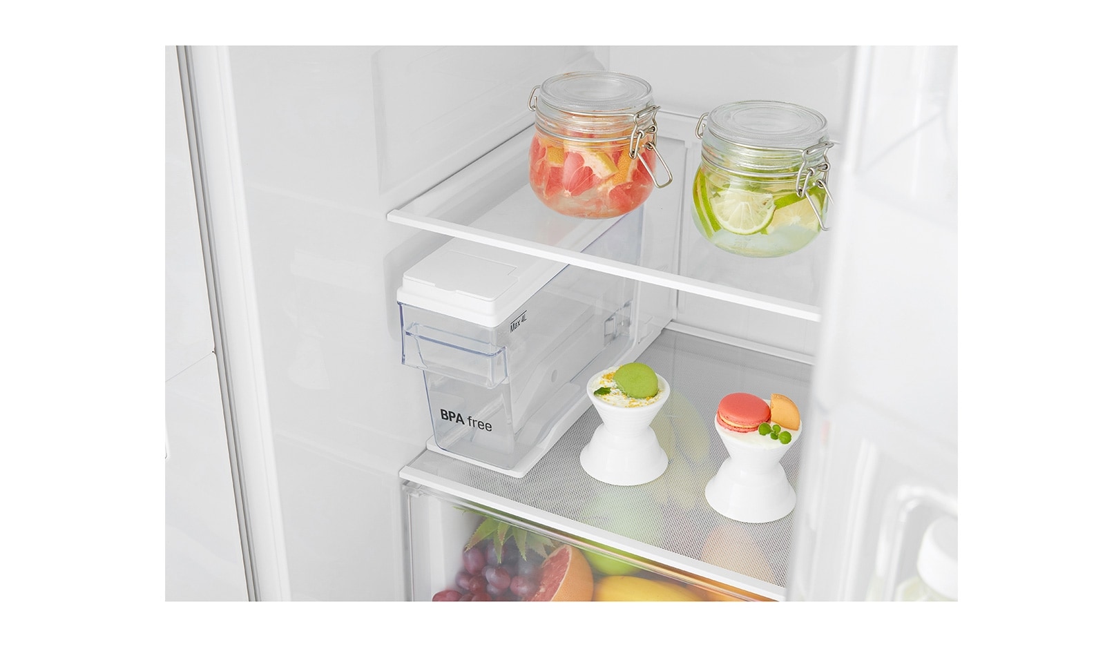 LG Side-by-Side ohne Festwasseranschluss und Door-in-Door™, GSJ761SWXZ