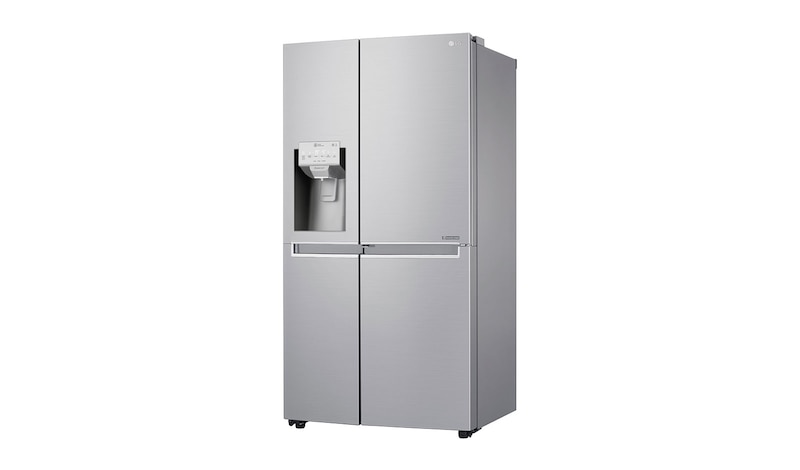 LG Side-by-Side mit Door-in-Door® | Eis-, Crushed Ice- und Wasserspender | 625 Liter Kapazität | Energieeffizienzklasse F | Interner Wassertank 4L | Edelstahl | GSJ961NEAZ, GSJ961NEAZ