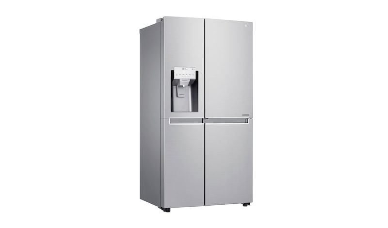 LG Side-by-Side mit Door-in-Door® | Eis-, Crushed Ice- und Wasserspender | 625 Liter Kapazität | Energieeffizienzklasse F | Interner Wassertank 4L | Edelstahl | GSJ961NEAZ, GSJ961NEAZ