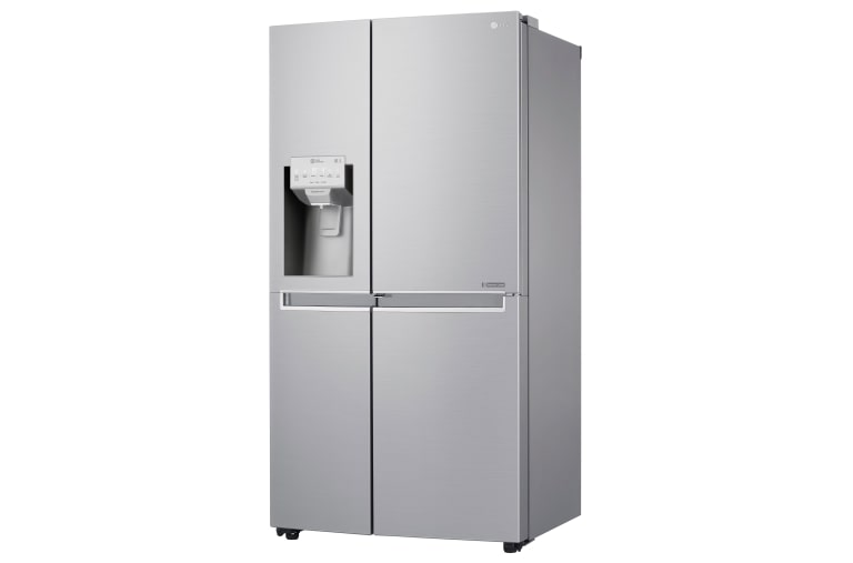LG Side-by-Side mit Door-in-Door® |  Eis-, Crushed Ice- und Wasserspender  | 625 Liter Kapazität | Energieeffizienzklasse F | Interner Wassertank 4L | Edelstahl | GSJ961NEAZ, GSJ961NEAZ