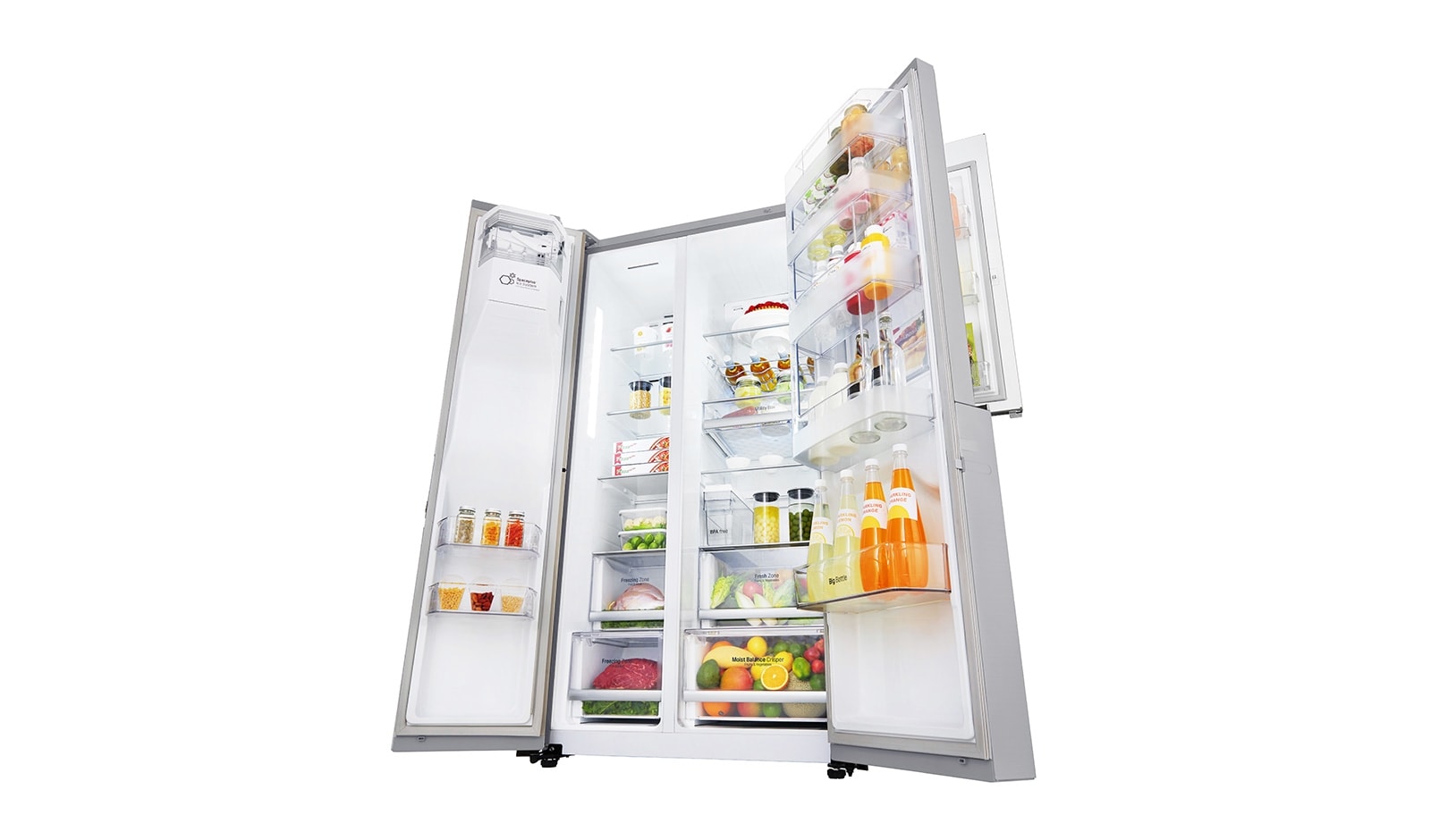 LG Side-by-Side mit Door-in-Door™ und Pure N Fresh | Energieeffizienzklasse* F, GSJ961NEBZ