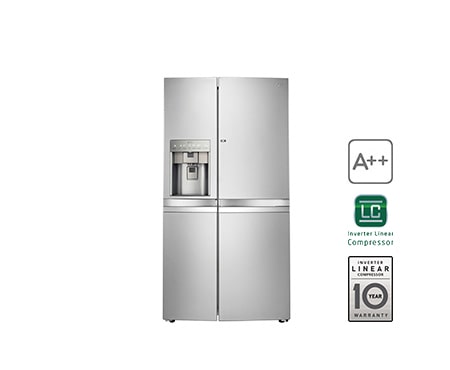 LG Side-by-Side Kühlschrank mit modernem Design, mehr Flexibilität und Energieeffizienzklasse A++, GSJ976NSBZ