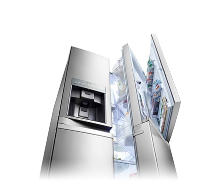 LG Side-by-Side Kühlschrank mit modernem Design, mehr Flexibilität und Energieeffizienzklasse A++, GSJ976NSBZ