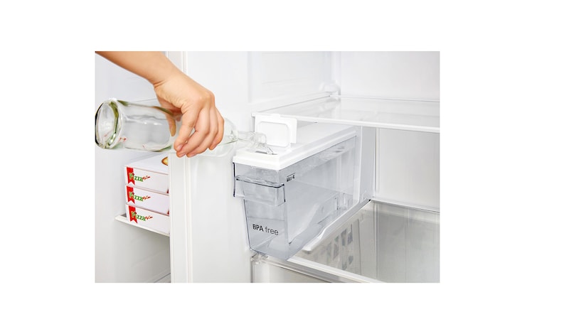 LG Side-by-Side mit Eis-, Crushed Ice- und Wasserspender | 606 Liter Kapazität | Energieeffizienzklasse F | Interner Wassertank 4L | Dark Graphite | GSL361ICEZ, GSL361ICEZ