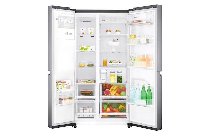 LG Side-by-Side mit Eis-, Crushed Ice- und Wasserspender, GSL461ICEZ