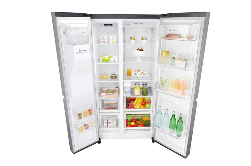 LG Side-by-Side mit Eis-, Crushed Ice- und Wasserspender, GSL461ICEZ