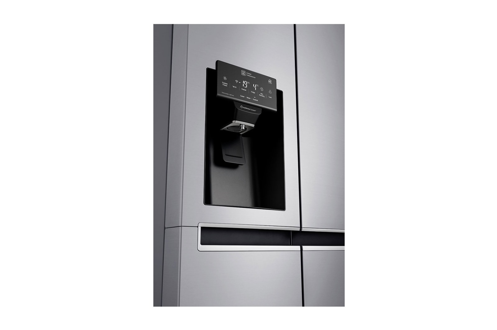 LG Side-by-Side mit Eis-, Crushed Ice- und Wasserspender, GSL461ICEZ