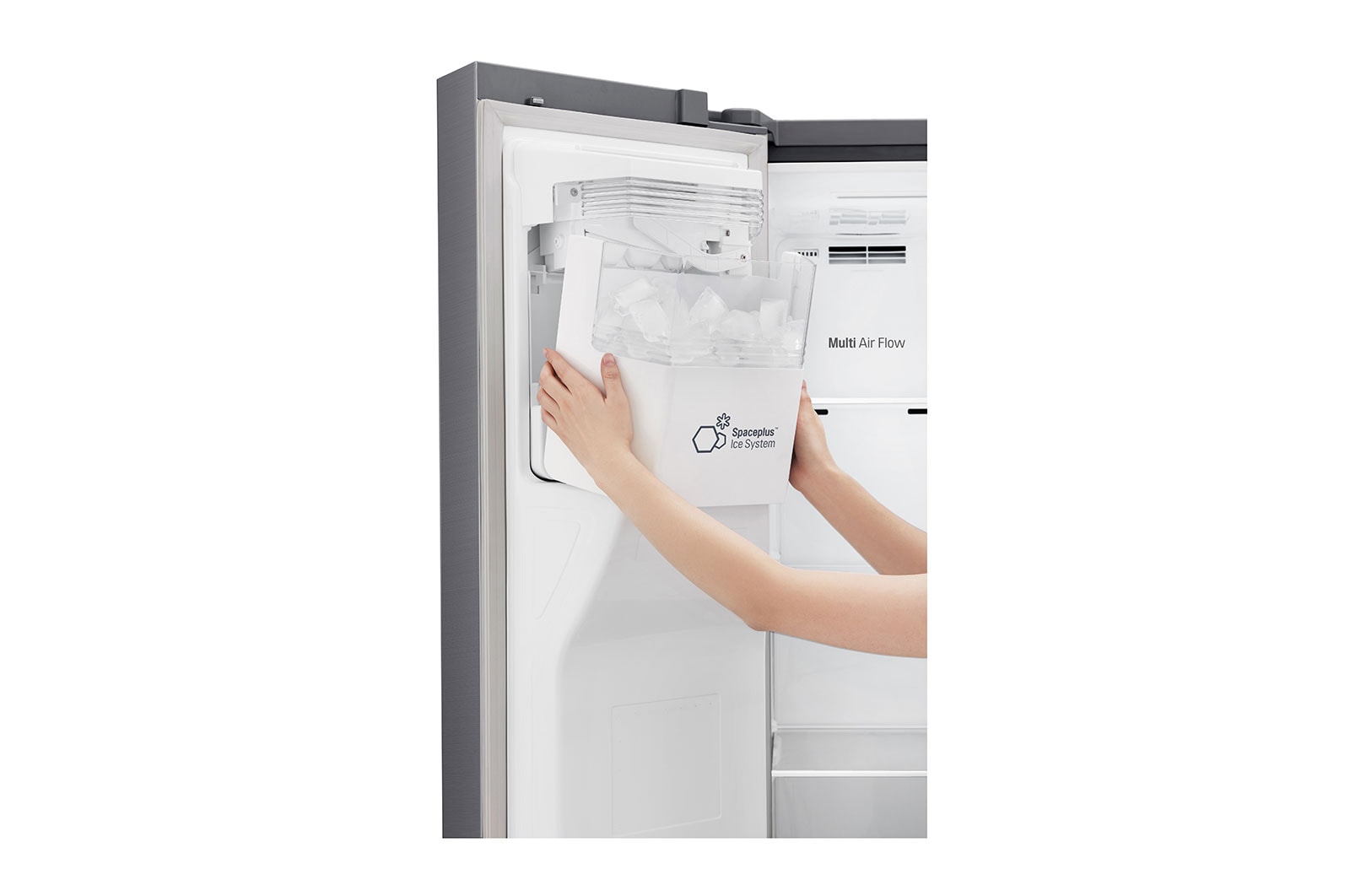 LG Side-by-Side Kühlschrank (F, 625L, 179cm hoch) mit Eis-, Crushed Ice- und Wasserspender & internem Wassertank | GSL481PZXZ, GSL481PZXZ