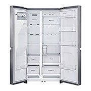 LG Side-by-Side Kühlschrank (F, 625L, 179cm hoch) mit Eis-, Crushed Ice- und Wasserspender & internem Wassertank | GSL481PZXZ, GSL481PZXZ