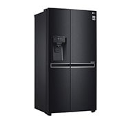 LG Side-by-Side mit Eis-, Crushed Ice- und Wasserspender | 625 Liter Kapazität | ​Energieeffizienzklasse​ F | Interner Wassertank 4L | Matte Black Steel | GSL761MCZZ, GSL761MCZZ