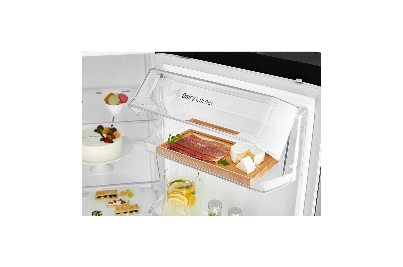 LG Side-by-Side mit Eis-, Crushed Ice- und Wasserspender | 625 Liter Kapazität | ​Energieeffizienzklasse​ F | Interner Wassertank 4L | Matte Black Steel | GSL761MCZZ, GSL761MCZZ