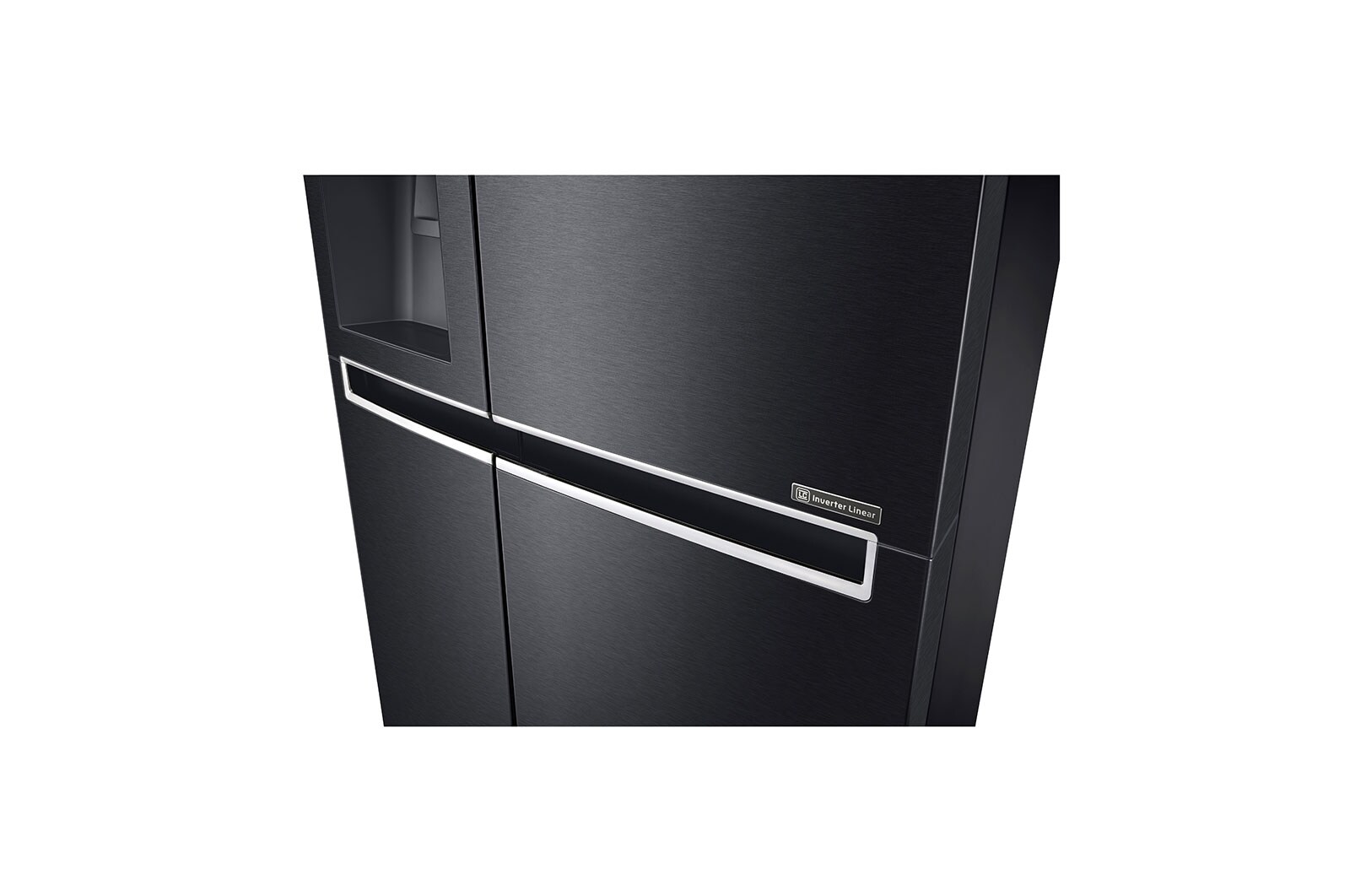 LG Side-by-Side mit Eis-, Crushed Ice- und Wasserspender | 625 Liter Kapazität | ​Energieeffizienzklasse​ F | Interner Wassertank 4L | Matte Black Steel | GSL761MCZZ, GSL761MCZZ