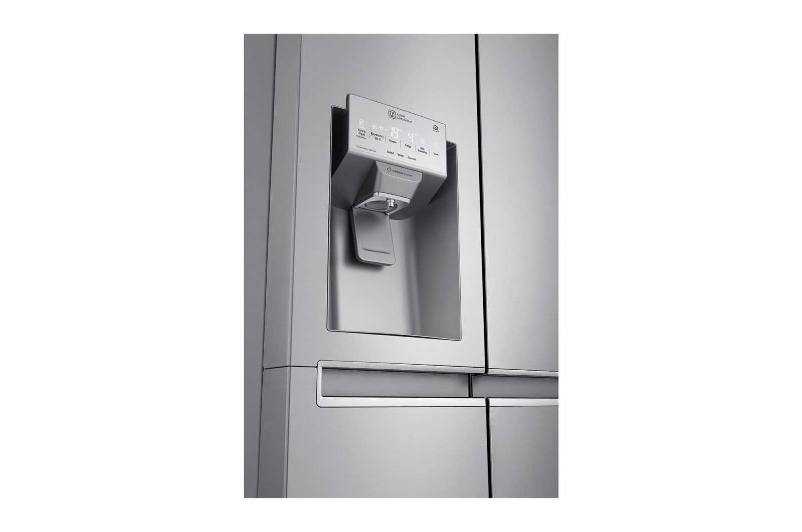 LG Side-by-Side mit Eis-, Crushed Ice- und Wasserspender | Total No Frost | Energieeffizienzklasse* A+++, GSL961NEBF