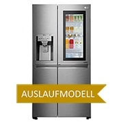 Vorderseite von Side-by-Side mit InstaView Door-in-Door® | Eis-, Crushed Ice- und Wasserspender | 625 Liter Kapazität | Energieeffizienzklasse F | Festwasseranschluss | Edelstahl | GSX960NEAZ GSX960NEAZ