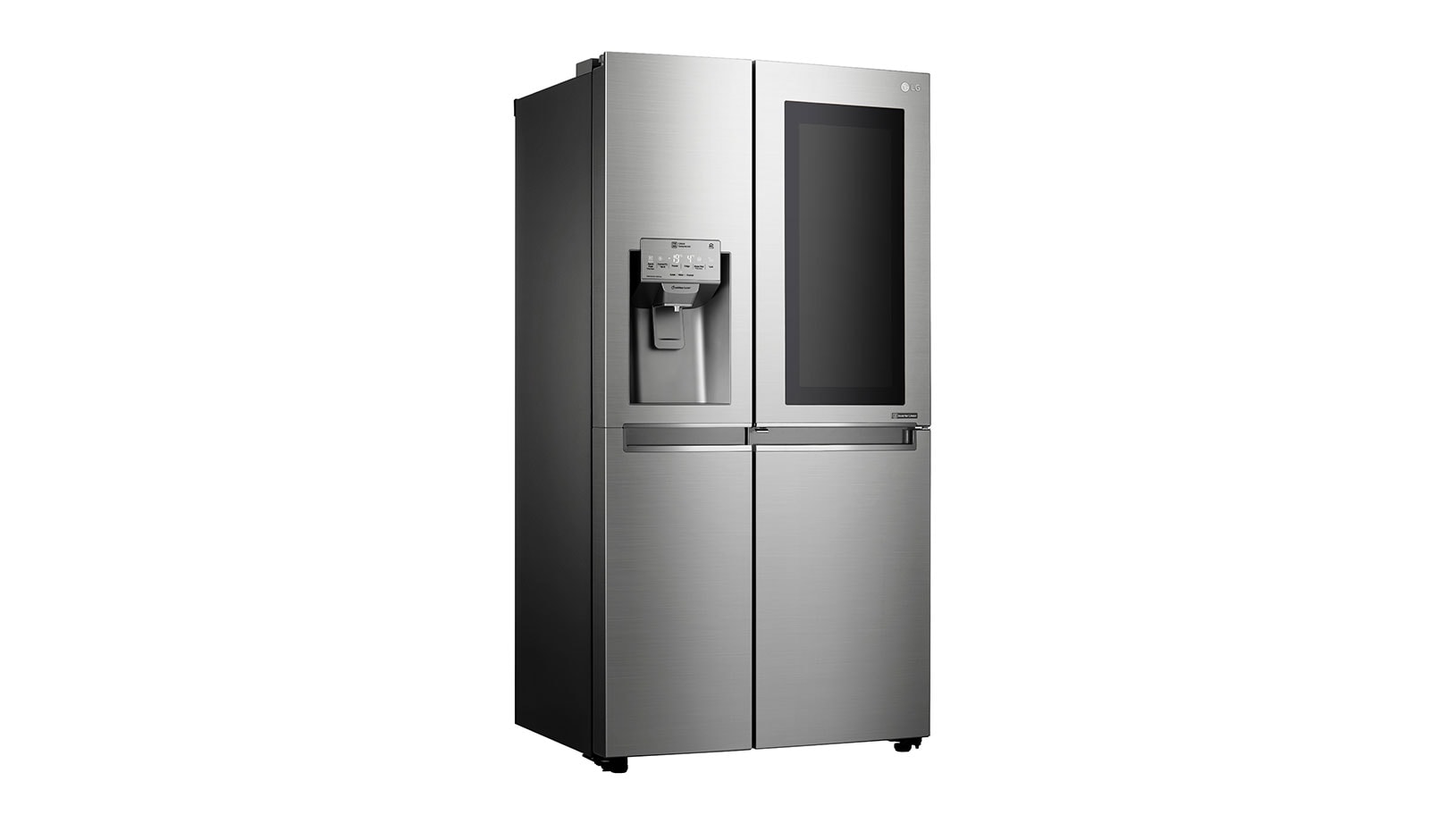 LG Side-by-Side mit InstaView Door-in-Door® | Eis-, Crushed Ice- und Wasserspender | 625 Liter Kapazität | Energieeffizienzklasse F | Festwasseranschluss | Edelstahl | GSX960NEAZ, GSX960NEAZ