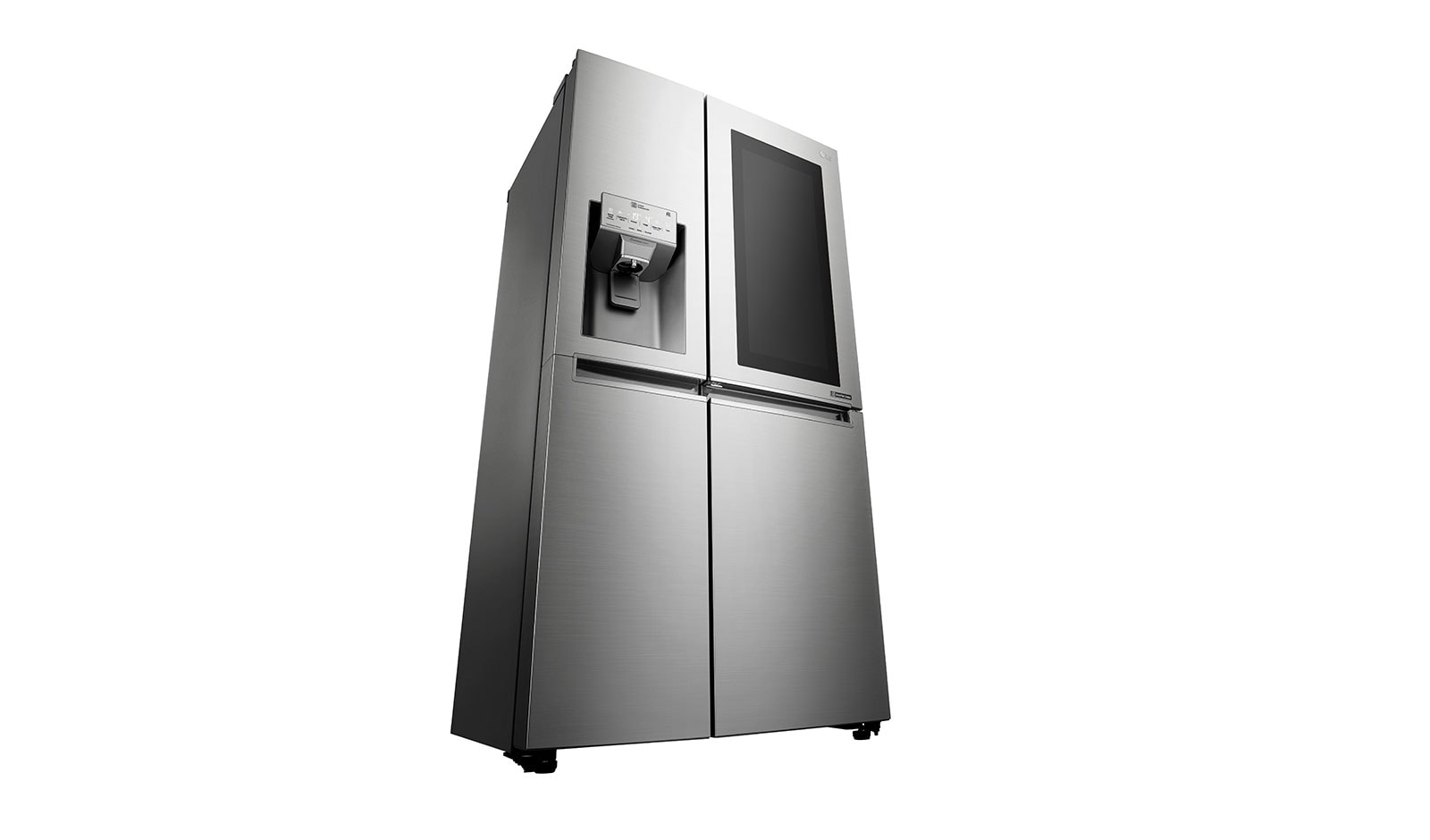 LG Side-by-Side mit InstaView Door-in-Door® | Eis-, Crushed Ice- und Wasserspender | 625 Liter Kapazität | Energieeffizienzklasse F | Festwasseranschluss | Edelstahl | GSX960NEAZ, GSX960NEAZ