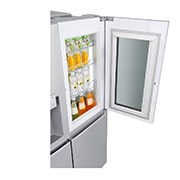 LG Side-by-Side mit InstaView Door-in-Door® | Eis-, Crushed Ice- und Wasserspender | 625 Liter Kapazität | Energieeffizienzklasse F | Festwasseranschluss | GSX960NEVZ, GSX960NEVZ