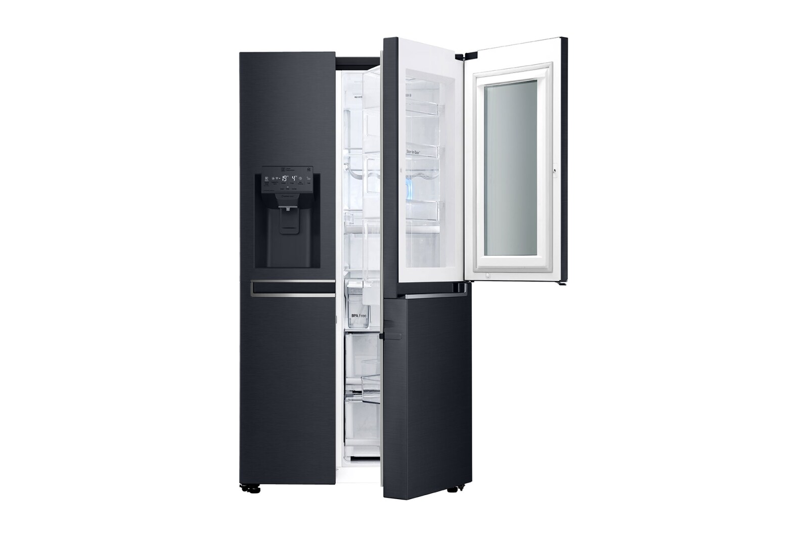 LG InstaView™ Side-by-Side mit 601 Litern Kapazität, GSX961MTAZ