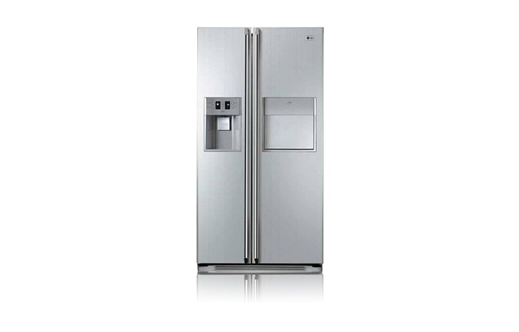 LG Side by Side Kühlschrank in elegantem Design mit Eis- und Wasserspender, GW-P217FLCV