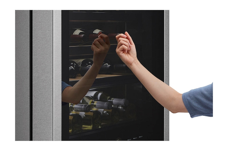 LG SIGNATURE Weinkühlschrank mit InstaView® (E, 420L, 179cm hoch) mit Eclipse Display & Inverter Linear Compressor® | LSR200W, LSR200W