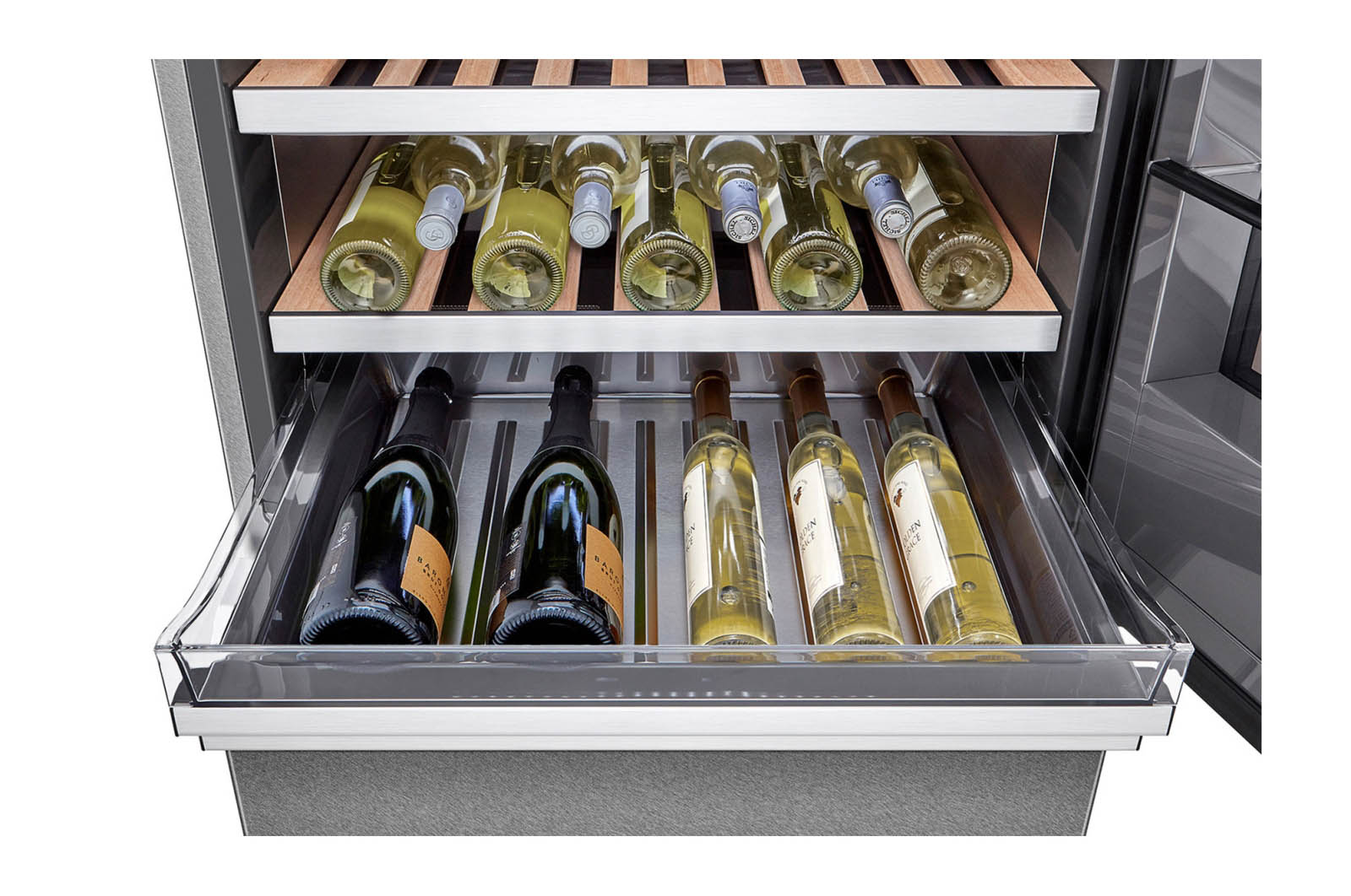 LG SIGNATURE Weinkühlschrank mit InstaView® (E, 420L, 179cm hoch) mit Eclipse Display & Inverter Linear Compressor® | LSR200W, LSR200W