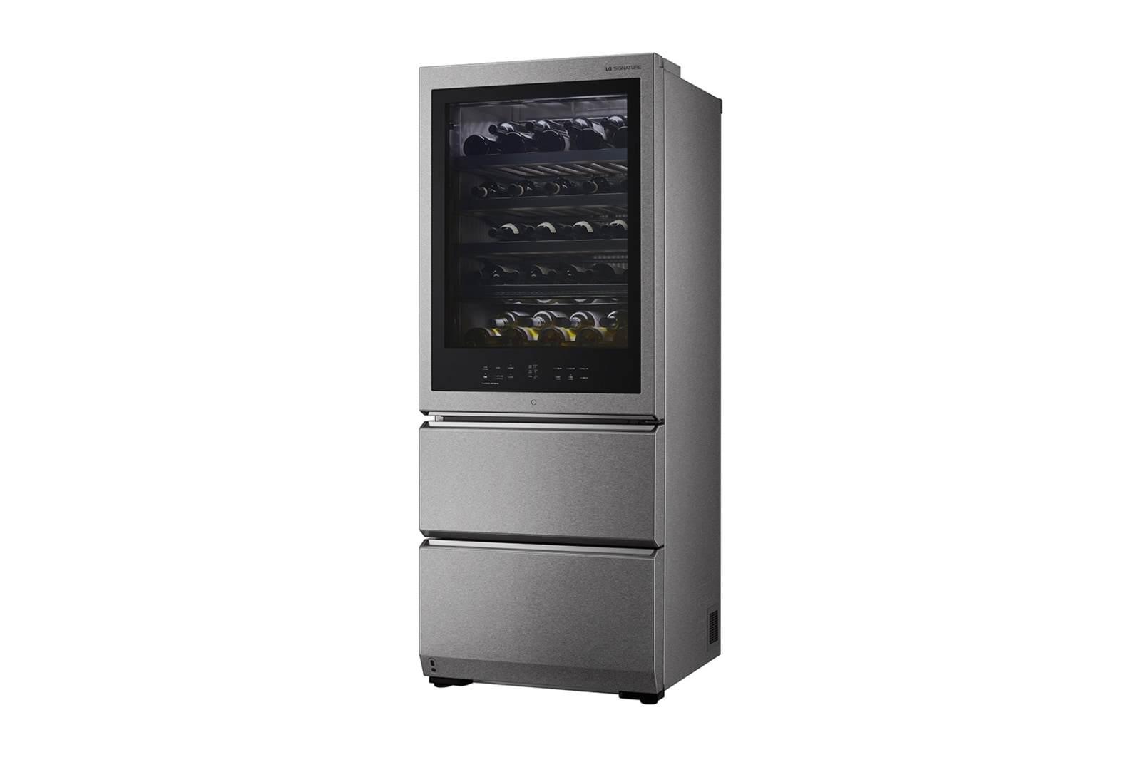 LG SIGNATURE Weinkühlschrank mit InstaView® (E, 420L, 179cm hoch) mit Eclipse Display & Inverter Linear Compressor® | LSR200W, LSR200W