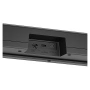 Schrägansicht der Rückseite der LG Soundbar DS40T