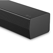 Frontansicht auf die Seitenecke der LG Soundbar DS40T